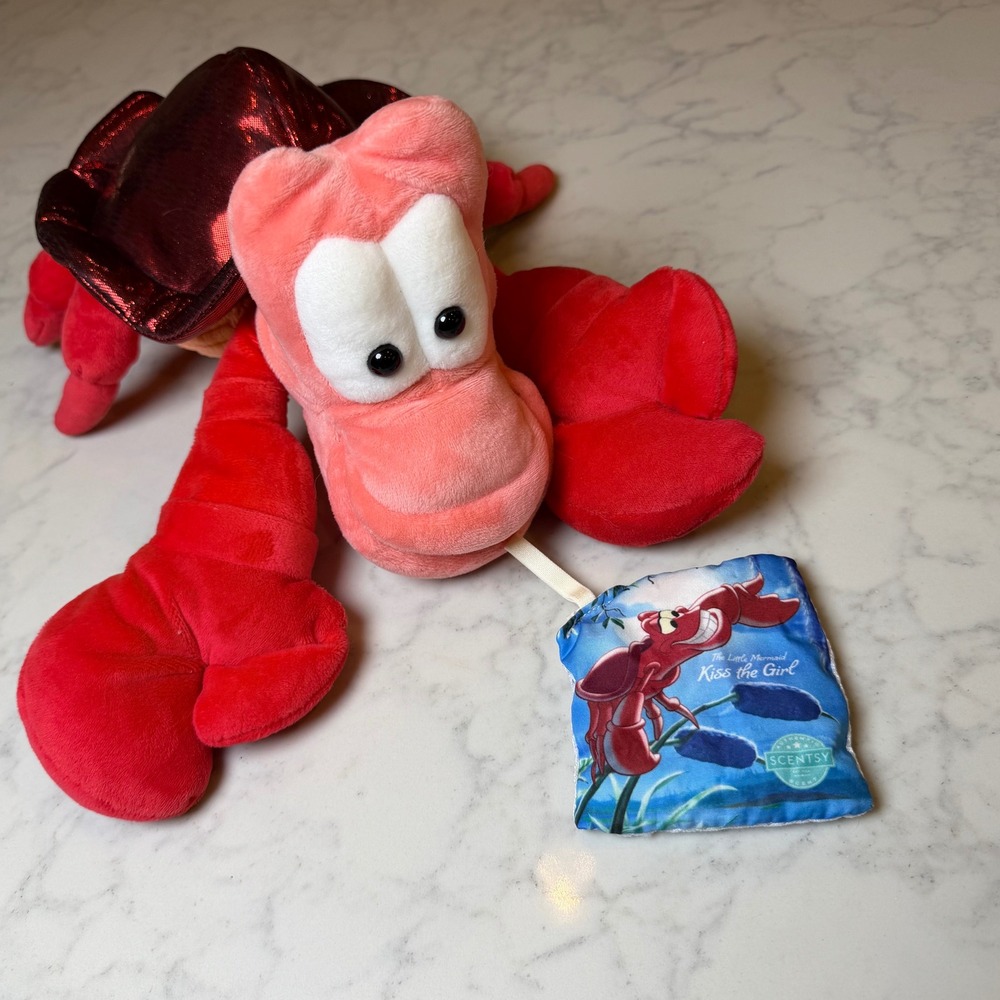 Disney The Little Mermaid Sebastian Scentsy Buddy Plush with Kiss the Girl Pak